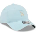 justerbar-lysebla-9twenty-mini-logo-los-angeles-dodgers-mlb-cap-fra-new-era