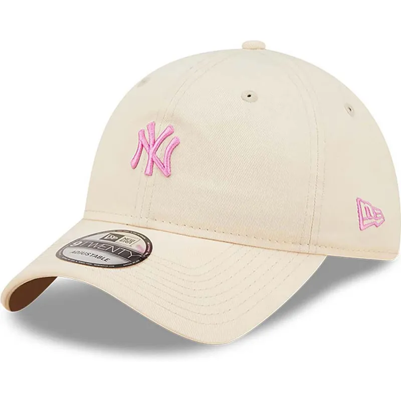 kasketter-buet-rosa-justerbar-rem-claro-9twenty-mini-fra-new-york-yankees-mlb-af-new-era