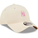 kasketter-buet-rosa-justerbar-rem-claro-9twenty-mini-fra-new-york-yankees-mlb-af-new-era