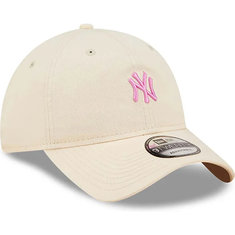 kasketter-buet-rosa-justerbar-rem-claro-9twenty-mini-fra-new-york-yankees-mlb-af-new-era