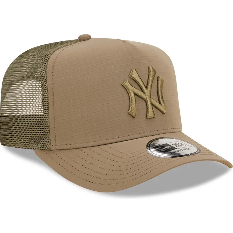 kasketter-buet-gron-snapback-a-frame-tech-ripstop-fra-new-york-yankees-mlb-af-new-era
