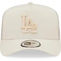 kasketter-buet-beige-snapback-a-frame-tech-ripstop-fra-los-angeles-dodgers-mlb-af-new-era