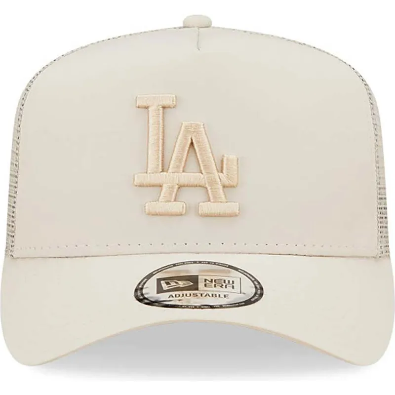 kasketter-buet-beige-snapback-a-frame-tech-ripstop-fra-los-angeles-dodgers-mlb-af-new-era kasketter-buet-beige-snapback-a-frame-tech-ripstop-fra-los-angeles-dodgers-mlb-af-new-era