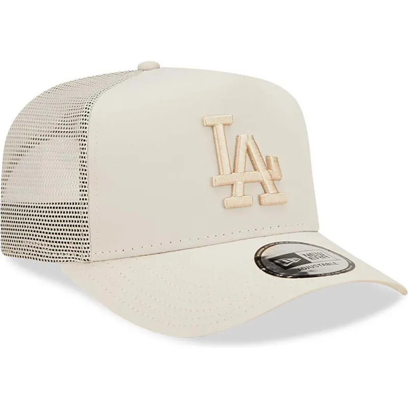 kasketter-buet-beige-snapback-a-frame-tech-ripstop-fra-los-angeles-dodgers-mlb-af-new-era kasketter-buet-beige-snapback-a-frame-tech-ripstop-fra-los-angeles-dodgers-mlb-af-new-era