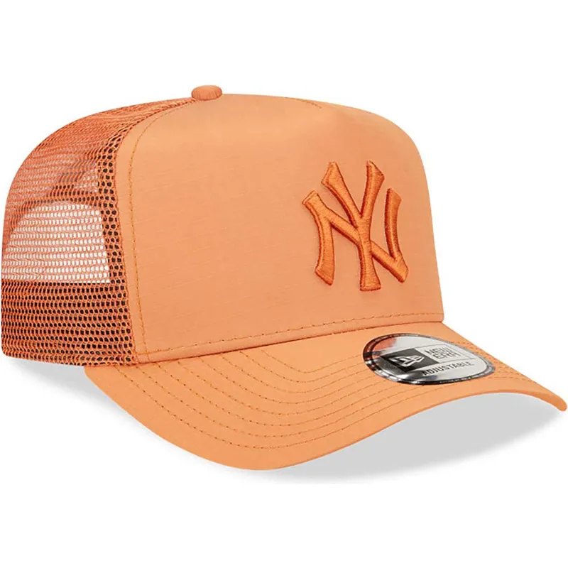 kasketter-buet-brun-snapback-a-frame-tech-ripstop-fra-new-york-yankees-mlb-af-new-era
