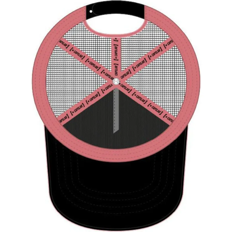 lyserod-og-hvid-trucker-kasket-goku-black-bla3-dragon-ball-fra-capslab