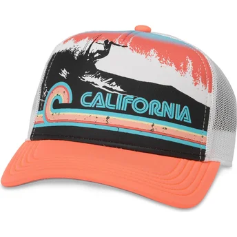 Orange trucker snapback kasket California Riptide Valin fra American Needle