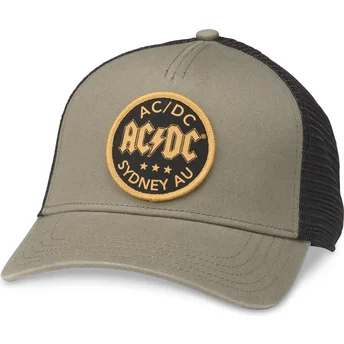 Gorra trucker grøn og sort snapback AC/DC Valin fra American Needle