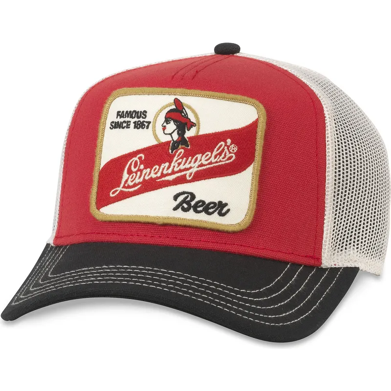 kasketter-buet-rod-snapback-af-american-needle