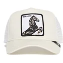 hvid-trucker-kasket-med-hestemotiv-stallion-fra-goorin-bros