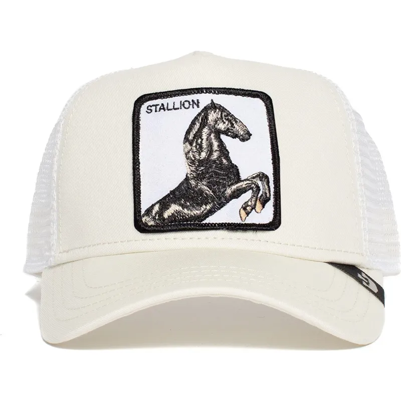 hvid-trucker-kasket-hest-stallion-fra-goorin-bros