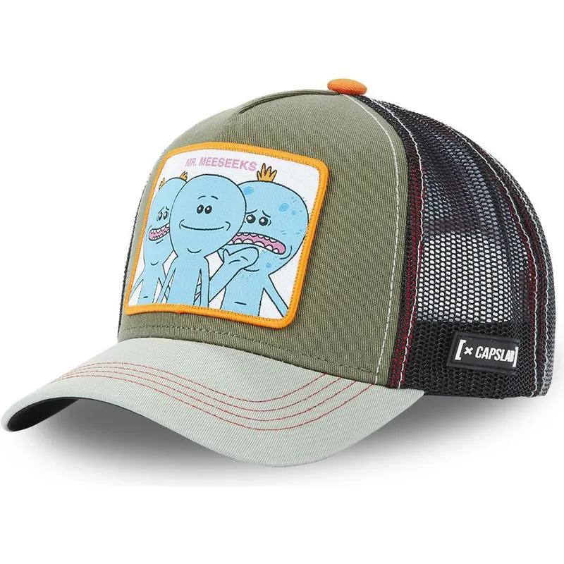 gron-trucker-kasket-mr-meeseeks-mrm1-rick-og-morty-fra-capslab
