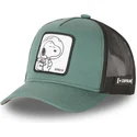 kasketter-buet-gron-snapback-snoopy-jordnodder-af-capslab