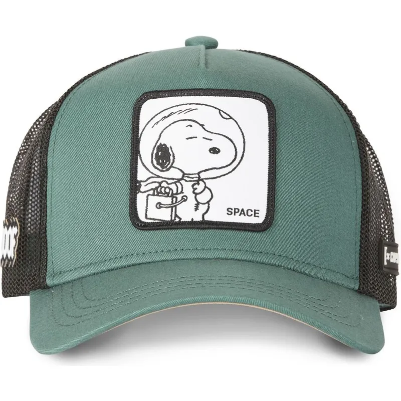 kasketter-buet-gron-snapback-snoopy-jordnodder-af-capslab