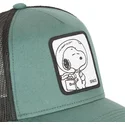 kasketter-buet-gron-snapback-snoopy-jordnodder-af-capslab