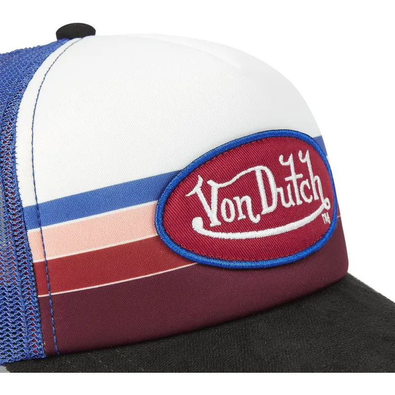trucker-kasket-bla-rod-og-sort-ban-blu-fra-von-dutch