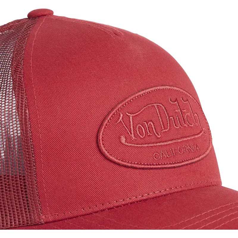 kasketter-buet-rod-snapback-af-von-dutch