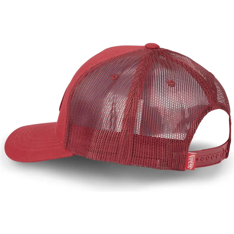kasketter-buet-rod-snapback-af-von-dutch