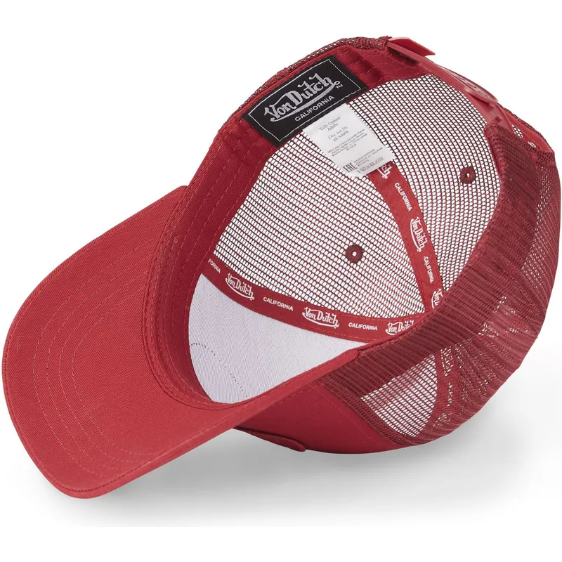 kasketter-buet-rod-snapback-af-von-dutch