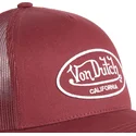 kasketter-buet-rod-justerbar-rem-af-von-dutch