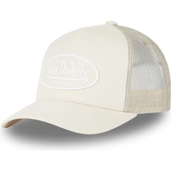 Von Dutch LOF B5B Beige Justerbar Trucker Hat