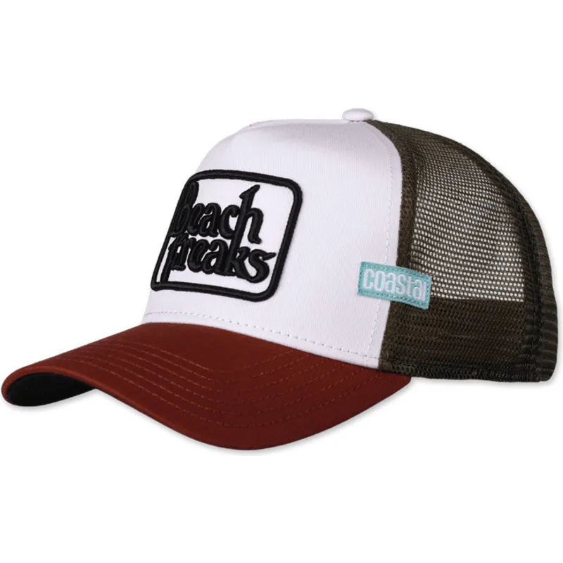 hvid-og-rod-trucker-kasket-beach-freaks-hft-fra-coastal