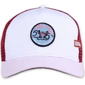 hvid-rod-og-lyserod-trucker-kasket-pink-crab-hft-fra-coastal