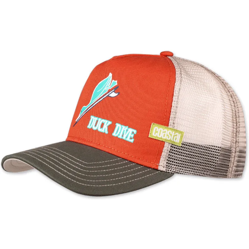 trucker-kasket-orange-duck-dive-hft-fra-coastal