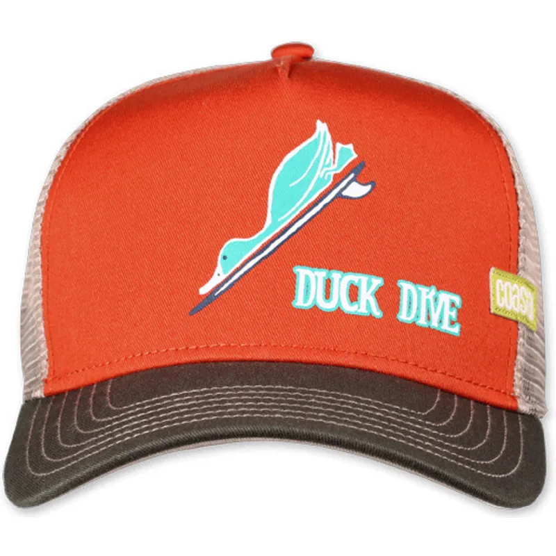trucker-kasket-orange-duck-dive-hft-fra-coastal
