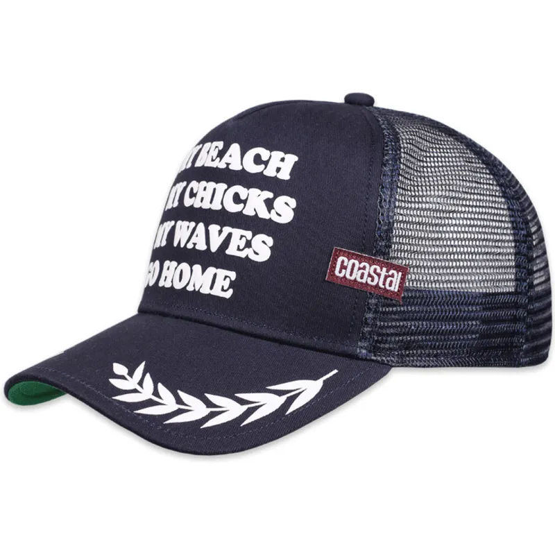 kasketter-flad-marinebla-snapback-af-coastal