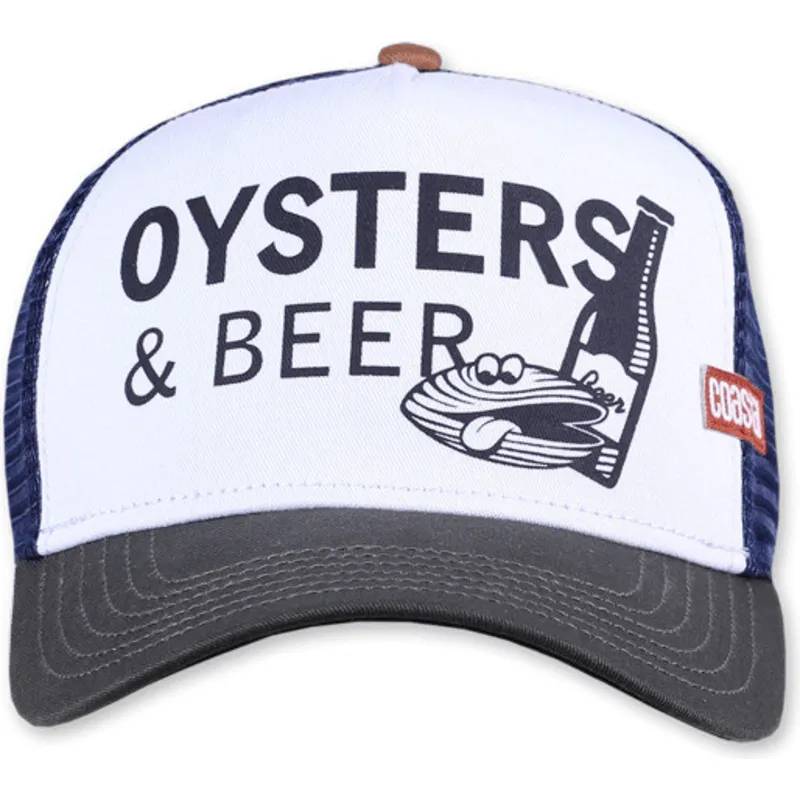 hvid-marinebla-og-gra-trucker-kasket-oysters-beer-hft-fra-coastal