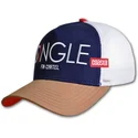 marinebla-hvid-og-brun-single-fin-cartel-hft-trucker-kasket-fra-coastal