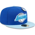 kasketter-flad-bla-tilpasset-59fifty-the-elements-water-pin-fra-los-angeles-lakers-nba-af-new-era