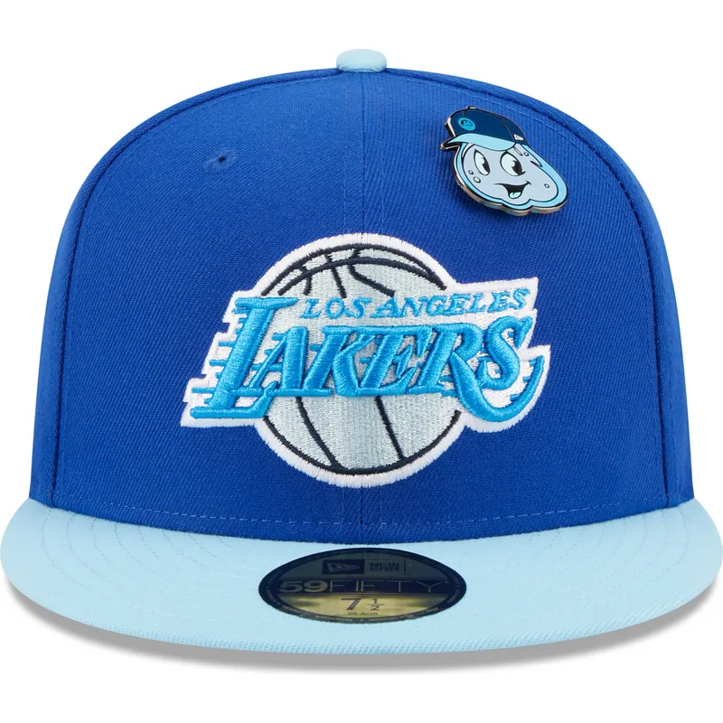 kasketter-flad-bla-tilpasset-59fifty-the-elements-water-pin-fra-los-angeles-lakers-nba-af-new-era