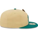 flad-beige-og-gron-fitted-kasket-59fifty-the-elements-earth-pin-fra-new-york-yankees-mlb-fra-new-era