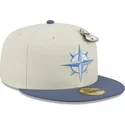 gra-og-bla-fitted-flat-cap-59fifty-the-elements-air-pin-fra-seattle-mariners-mlb-af-new-era