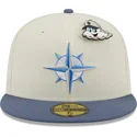 gra-og-bla-fitted-flat-cap-59fifty-the-elements-air-pin-fra-seattle-mariners-mlb-af-new-era