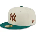 kasketter-flad-gra-tilpasset-marron-59fifty-camp-fra-new-york-yankees-mlb-af-new-era