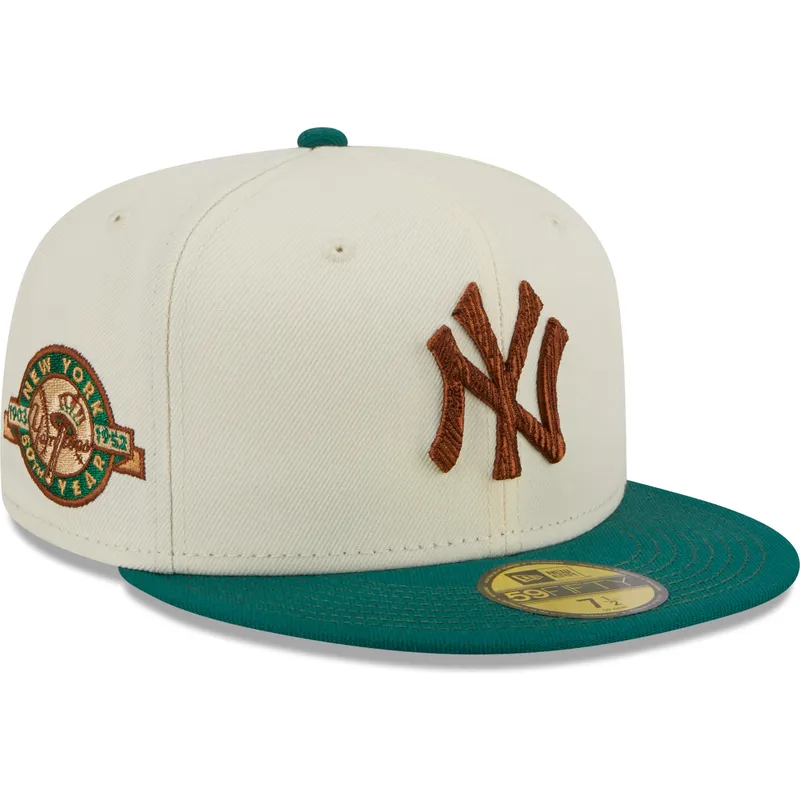 kasketter-flad-gra-tilpasset-marron-59fifty-camp-fra-new-york-yankees-mlb-af-new-era