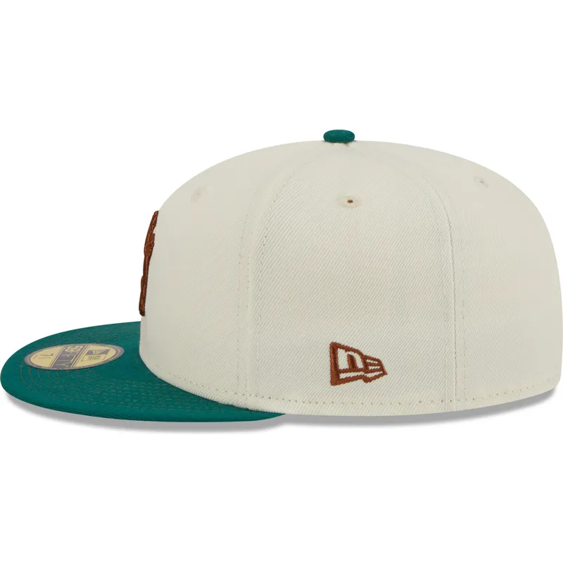 kasketter-flad-gra-tilpasset-marron-59fifty-camp-fra-new-york-yankees-mlb-af-new-era