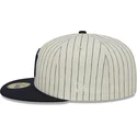 kasketter-flad-beige-tilpasset-59fifty-retro-script-fra-new-york-yankees-mlb-af-new-era
