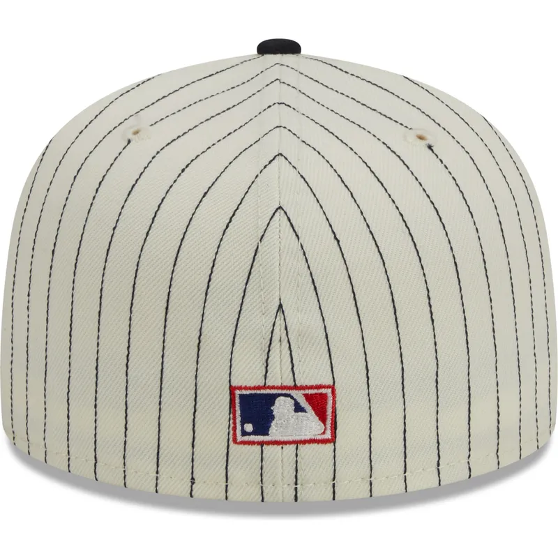 kasketter-flad-beige-tilpasset-59fifty-retro-script-fra-new-york-yankees-mlb-af-new-era