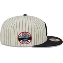 kasketter-flad-beige-tilpasset-59fifty-retro-script-fra-new-york-yankees-mlb-af-new-era