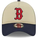 new-era-9forty-a-frame-all-day-trucker-boston-red-sox-mlb-beige-and-navy-blue-trucker-hat