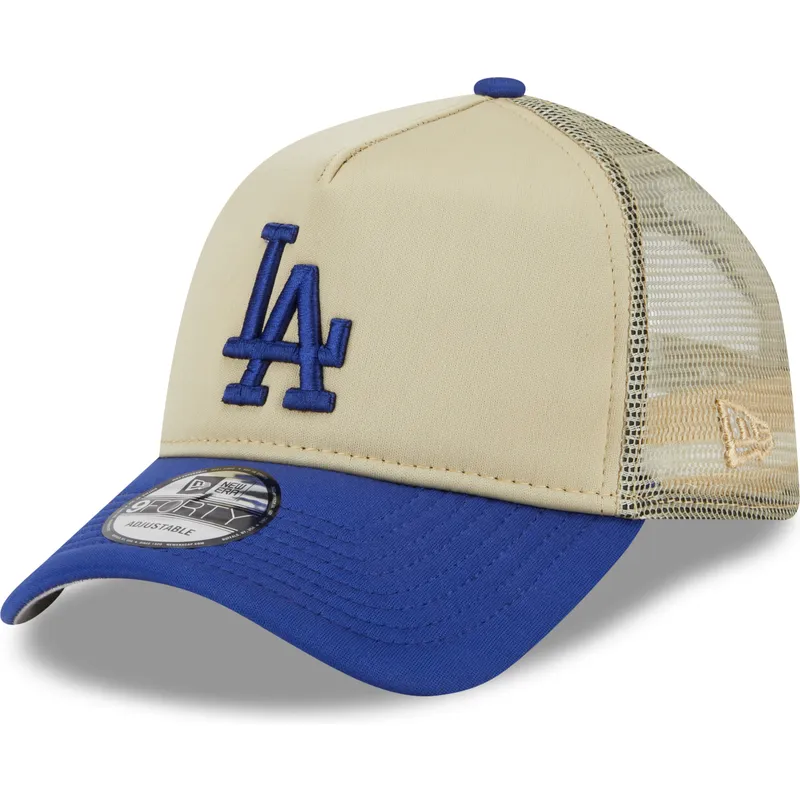 kasketter-buet-beige-snapback-9forty-a-frame-all-day-fra-los-angeles-dodgers-mlb-af-new-era