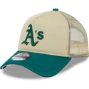 kasketter-buet-beige-snapback-9forty-a-frame-all-day-fra-oakland-athletics-mlb-af-new-era
