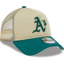 kasketter-buet-beige-snapback-9forty-a-frame-all-day-fra-oakland-athletics-mlb-af-new-era