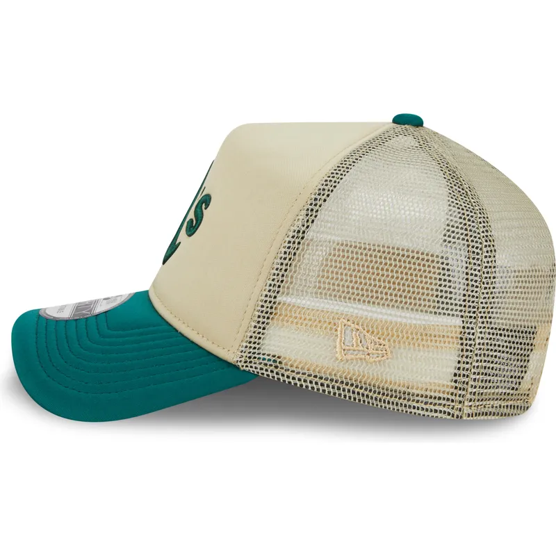 kasketter-buet-beige-snapback-9forty-a-frame-all-day-fra-oakland-athletics-mlb-af-new-era