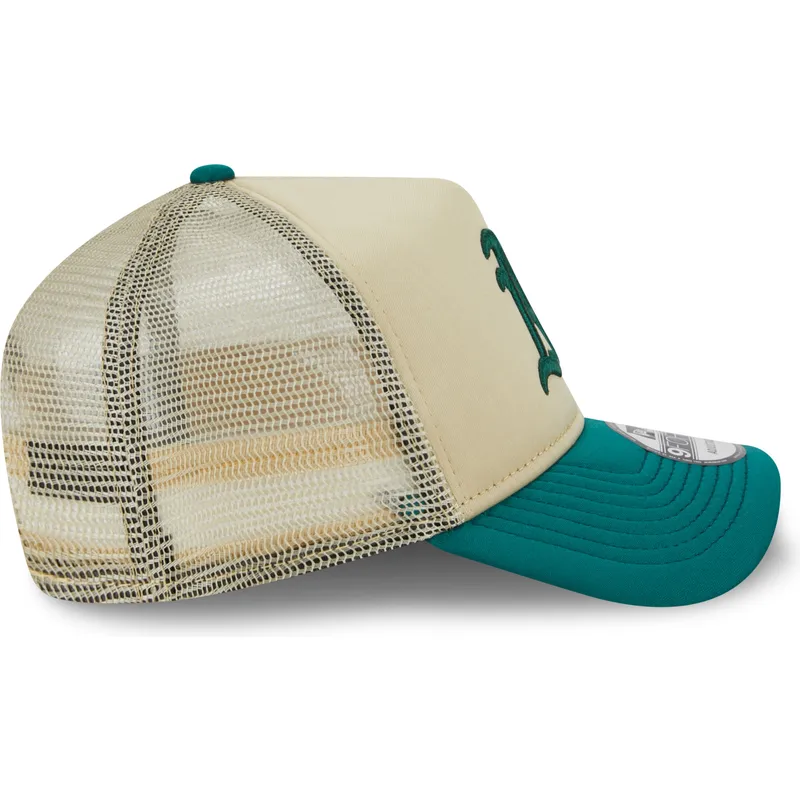 kasketter-buet-beige-snapback-9forty-a-frame-all-day-fra-oakland-athletics-mlb-af-new-era