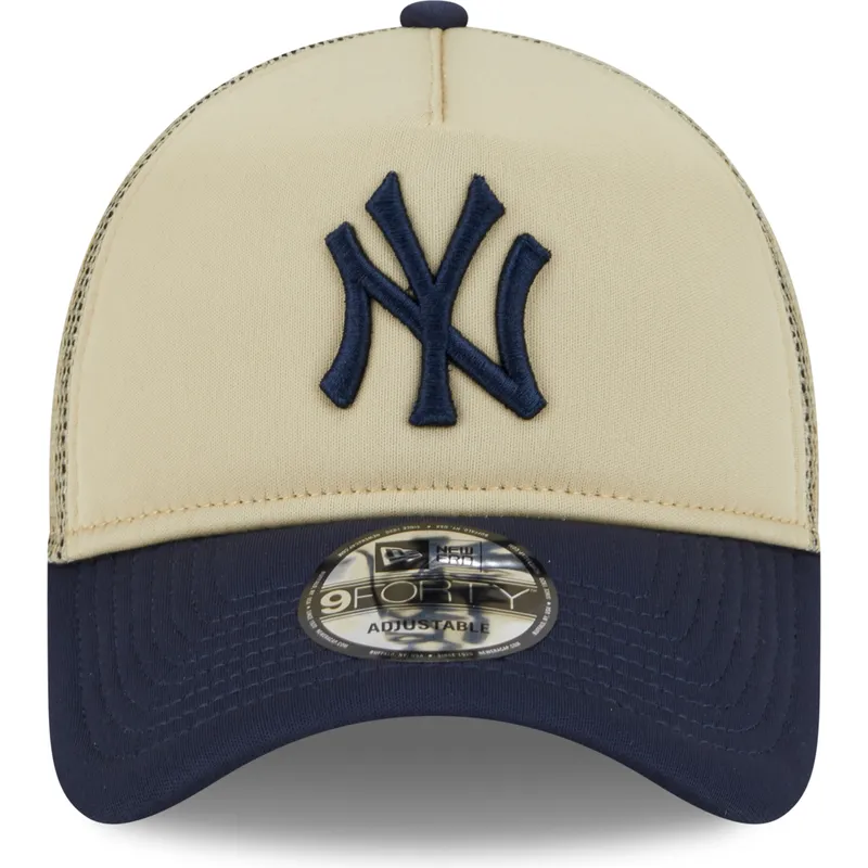kasketter-buet-beige-snapback-9forty-a-frame-all-day-fra-new-york-yankees-mlb-af-new-era
